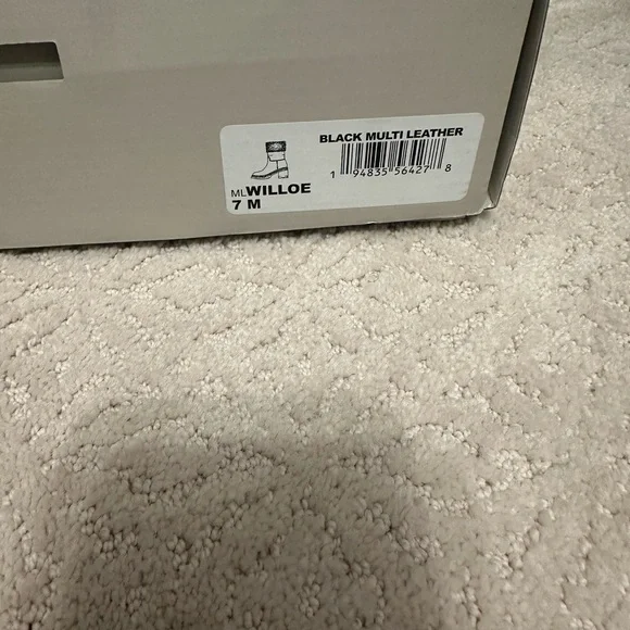 Marc Fisher Black and Cream Winter Rain Boots - Picture 9 of 9